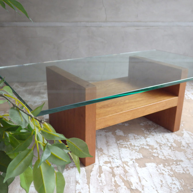 トラックファニチャー TRUCK FURNITURE OAK GLASS-TOP ロー