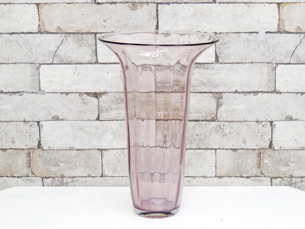 Usビンテージ Vintage ガラスフラワーベース パープル 特大 H26 5cm 手吹きガラス 花瓶 花器 中古品 買い取りしました 家具を売るならtokyo Recycle Imption家具を売るならtokyo Recycle Imption